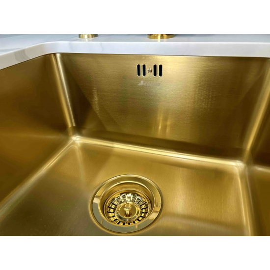 Мойка для кухни SEAMAN Eco Roma SMR-4444A Antique Gold 440х440x1 мм