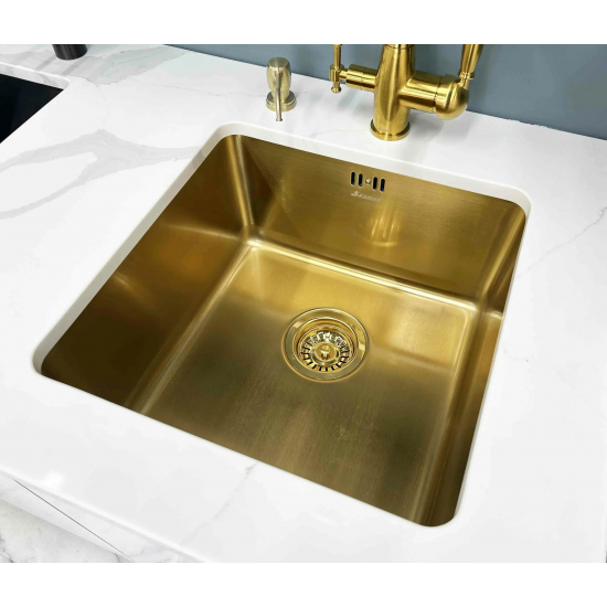 Мойка для кухни SEAMAN Eco Roma SMR-4444A Antique Gold 440х440x1 мм