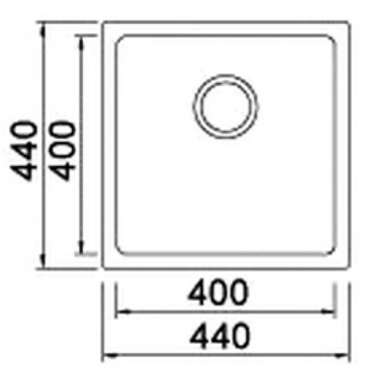 Мойка для кухни SEAMAN Eco Roma SMR-4444A Antique Gold 440х440x1 мм