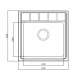 Мойка для кухни SEAMAN Eco Roma SMR-5050A.0 500х500x1 мм
