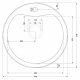 Мойка для кухни SEAMAN Eco Roma SMR-510A-GS Gold Satin D=510x1 мм