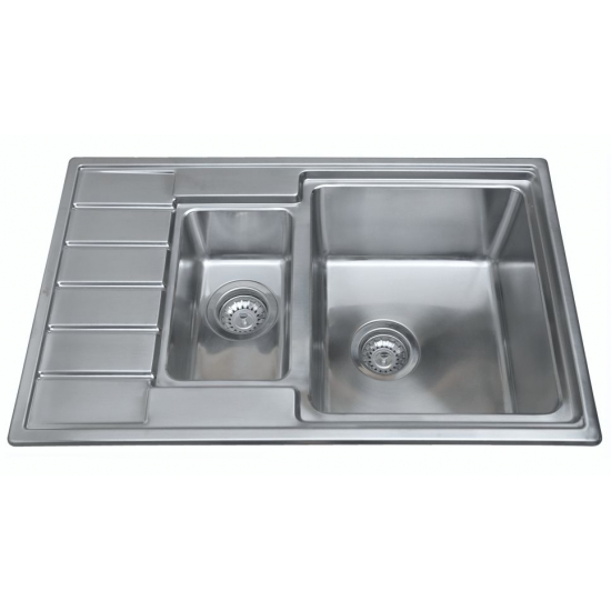 Мойка для кухни SEAMAN Eco Roma SMR-7850B двухчашевая 780х500x1 мм