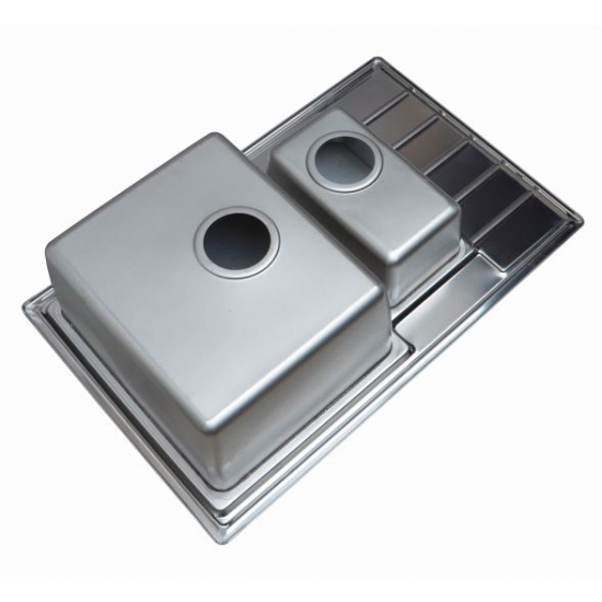 Мойка для кухни SEAMAN Eco Roma SMR-7850B двухчашевая 780х500x1 мм