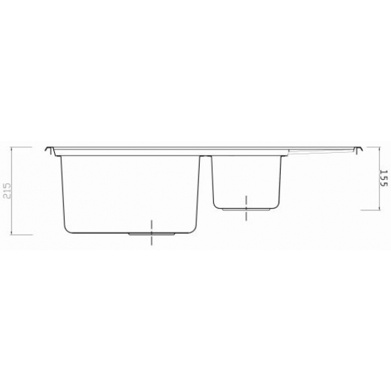 Мойка для кухни SEAMAN Eco Roma SMR-7850B двухчашевая 780х500x1 мм