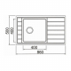 Мойка для кухни SEAMAN Eco Roma SMR-8650A 860х500x1 мм