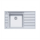 Мойка для кухни SEAMAN Eco Roma SMR-8650AKR 860х500x1 мм, с клапан-автоматом и коландером