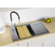 Мойка для кухни SEAMAN Eco Roma SMR-8650AKR 860х500x1 мм, с клапан-автоматом и коландером