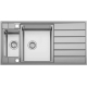 Мойка для кухни SEAMAN Eco Roma SMR-9750B2 двухчашевая 970х500x1 мм, с клапан-автоматом