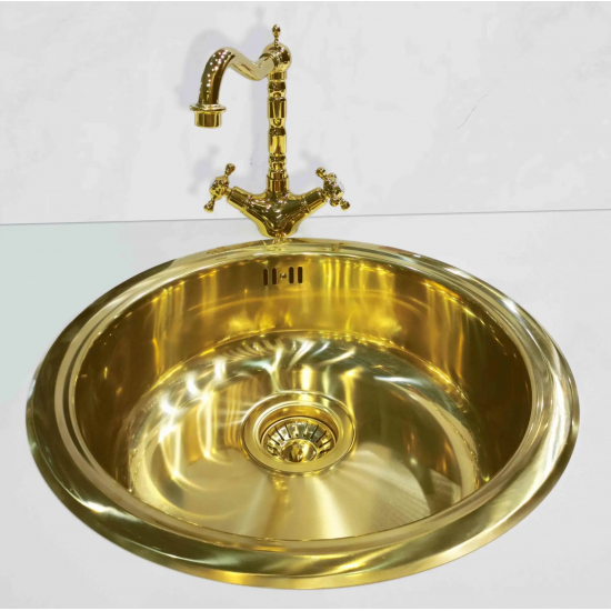 Мойка для кухни SEAMAN Eco Wien SWT-450A Gold D=450x0,8 мм