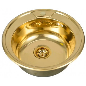 Мойка для кухни SEAMAN Eco Wien SWT-490 Gold D=490x0,8 мм