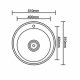 Мойка для кухни SEAMAN Eco Wien SWT-510 Gun Light D=510x0,8 мм
