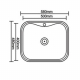 Мойка для кухни SEAMAN Eco Wien SWT-5848 580х480x0,8 мм