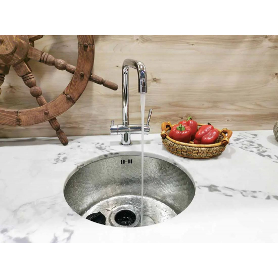 Мойка для кухни SEAMAN Natural Genova SMC-460E Silver D=460x1,5 мм, медная