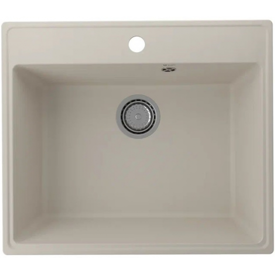 Мойка для кухни ULGRAN Quartz Forte 580 580х500 кварцевая, лён