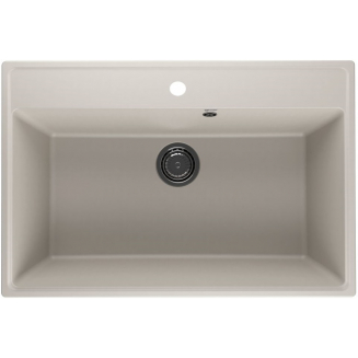 Мойка для кухни ULGRAN Quartz Forte 760 760х510 кварцевая, лён