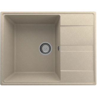 Мойка для кухни ULGRAN Quartz Prima 650 чаша+крыло 650х500 кварцевая, десерт