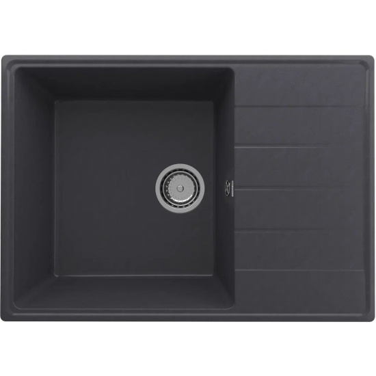 Мойка для кухни ULGRAN Quartz Prima 700 чаша+крыло 700х500 кварцевая, космос