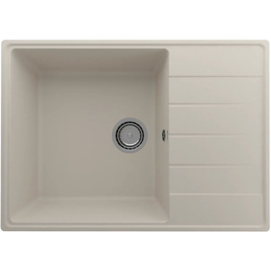 Мойка для кухни ULGRAN Quartz Prima 700 чаша+крыло 700х500 кварцевая, лён