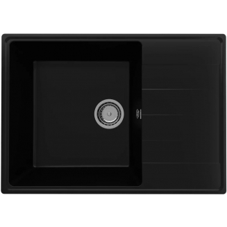 Мойка для кухни ULGRAN Quartz Prima 700 чаша+крыло 700х500 кварцевая, уголь