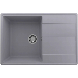 Мойка для кухни ULGRAN Quartz Prima 750 чаша+крыло 750х500 кварцевая, бетон