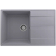 Мойка для кухни ULGRAN Quartz Prima 750 чаша+крыло 750х500 кварцевая, бетон