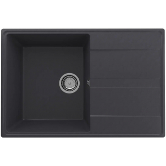 Мойка для кухни ULGRAN Quartz Prima 750 чаша+крыло 750х500 кварцевая, космос