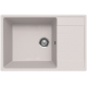 Мойка для кухни ULGRAN Quartz Prima 760 чаша+крыло 760х500 кварцевая, жасмин