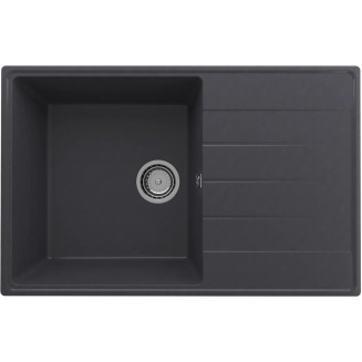 Мойка для кухни ULGRAN Quartz Prima 780 чаша+крыло 780х500 кварцевая, космос