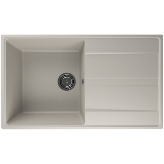 Мойка для кухни ULGRAN Quartz Prima 850 чаша+крыло 850х500 кварцевая, лён