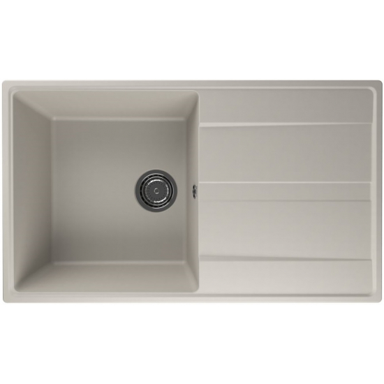 Мойка для кухни ULGRAN Quartz Prima 850 чаша+крыло 850х500 кварцевая, лён