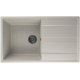 Мойка для кухни ULGRAN Quartz Prima 850 чаша+крыло 850х500 кварцевая, лён