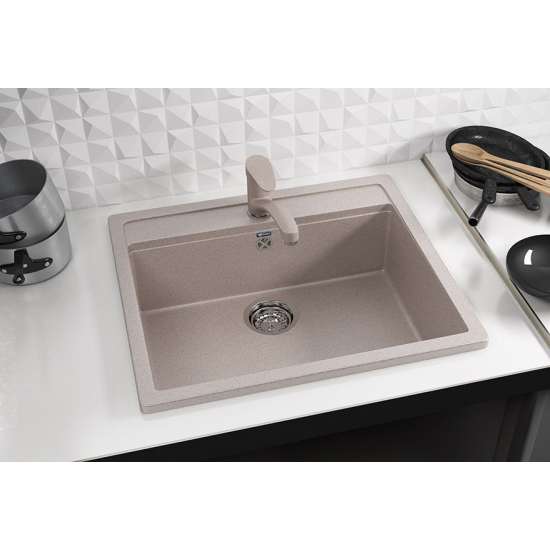Мойка для кухни ULGRAN U-104 560х500 мм, песочный
