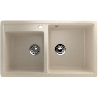 Мойка для кухни ULGRAN U-200 2 чаши 840х500 мм, бежевый