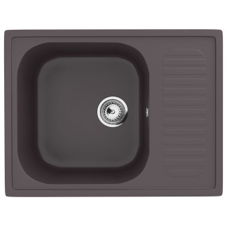 Мойка для кухни ULGRAN U-202 чаша+крыло 640х490 мм, шоколад