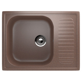 Мойка для кухни ULGRAN U-202 чаша+крыло 640х490 мм, терракот