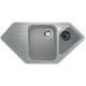 Мойка для кухни ULGRAN U-409 1.5 чаши+крыло, угловая 970х500 мм, серый