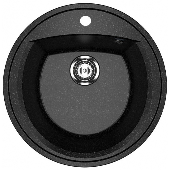 Мойка для кухни ULGRAN U-603 D=520 мм, чёрный