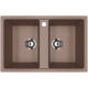 Мойка для кухни ULGRAN U-608 2 чаши 770х500 мм, терракот