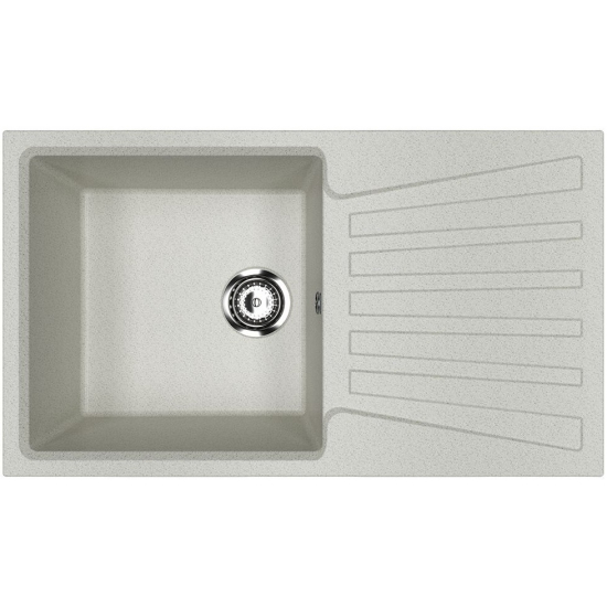Мойка для кухни ULGRAN U-703 чаша+крыло 830х480 мм, серый
