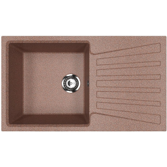 Мойка для кухни ULGRAN U-703 чаша+крыло 830х480 мм, терракот