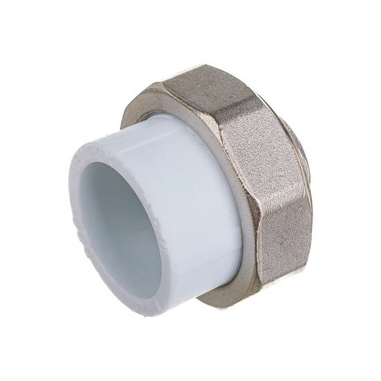 Муфта комбинированная разъемная PPR VALFEX 32х1/2" внутренняя резьба, белая
