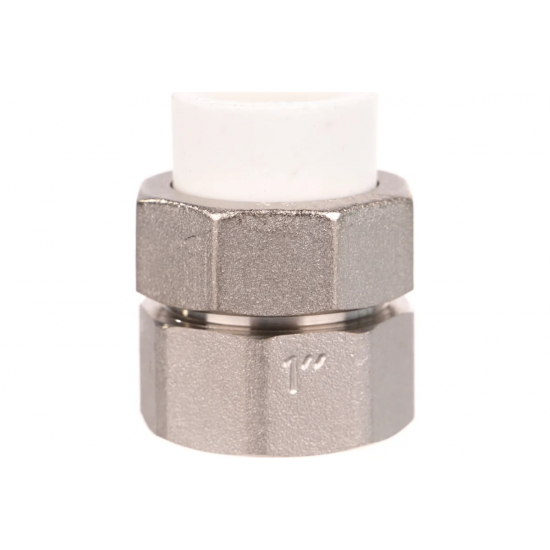 Муфта комбинированная разъемная PPR VALTEC 20х1" внутренняя резьба, белая