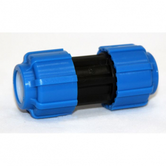 Муфта соединительная ПЭ ТПК-АКВА 20х20 обжимная 50010020