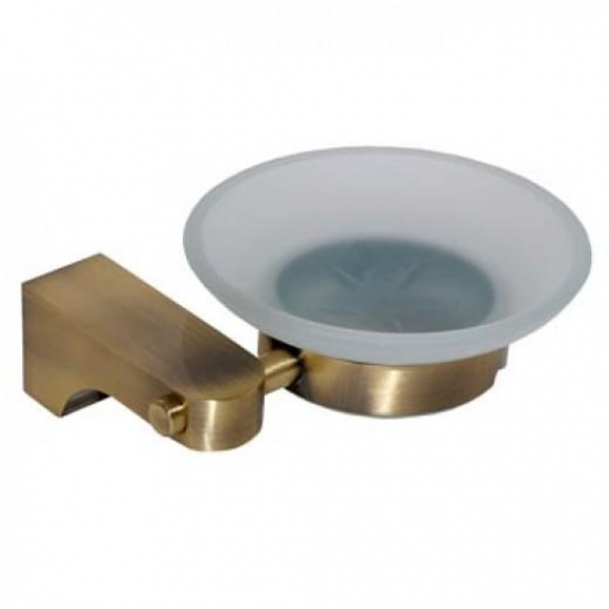 Мыльница FRAP F1402 стеклянная под бронзу