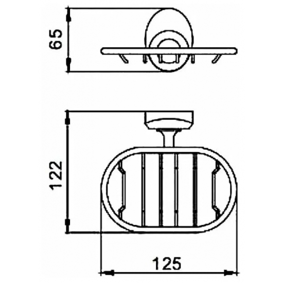 Мыльница FRAP F1602-1 решетка