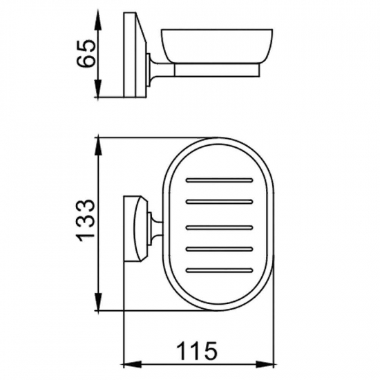 Мыльница FRAP F1602 стеклянная