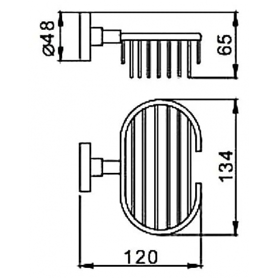 Мыльница FRAP F1702-1 решетка