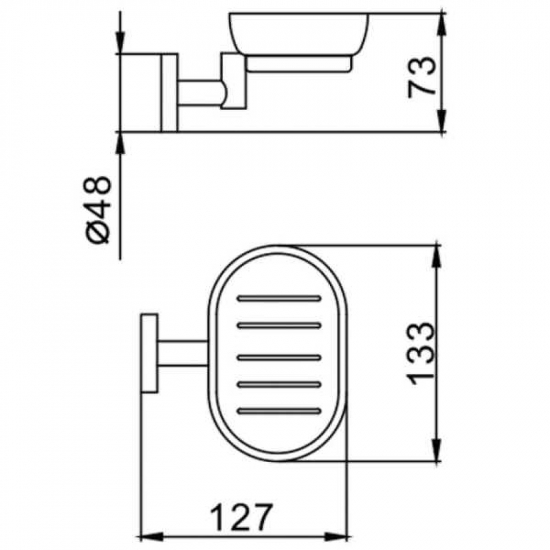 Мыльница FRAP F1702 стеклянная