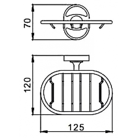 Мыльница FRAP F1902-1 решетка