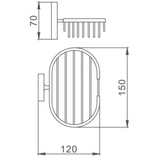 Мыльница FRAP F1902-2 решетка